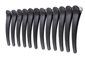Clip plastic Black, 12cm (12psc)