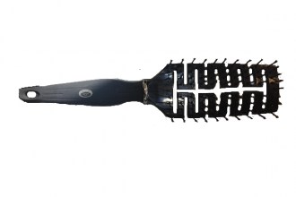 Hairbrush Curved Vent Black (D2-1)