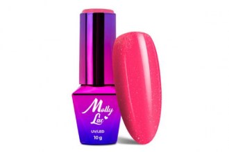 MollyLac Gel Polish Nr.312 Fantasyland Glitter Raspberry Kiss (10g)