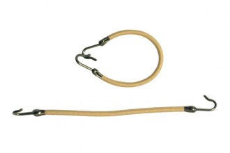 Rubber Bands With Hooks, White (2pcs)